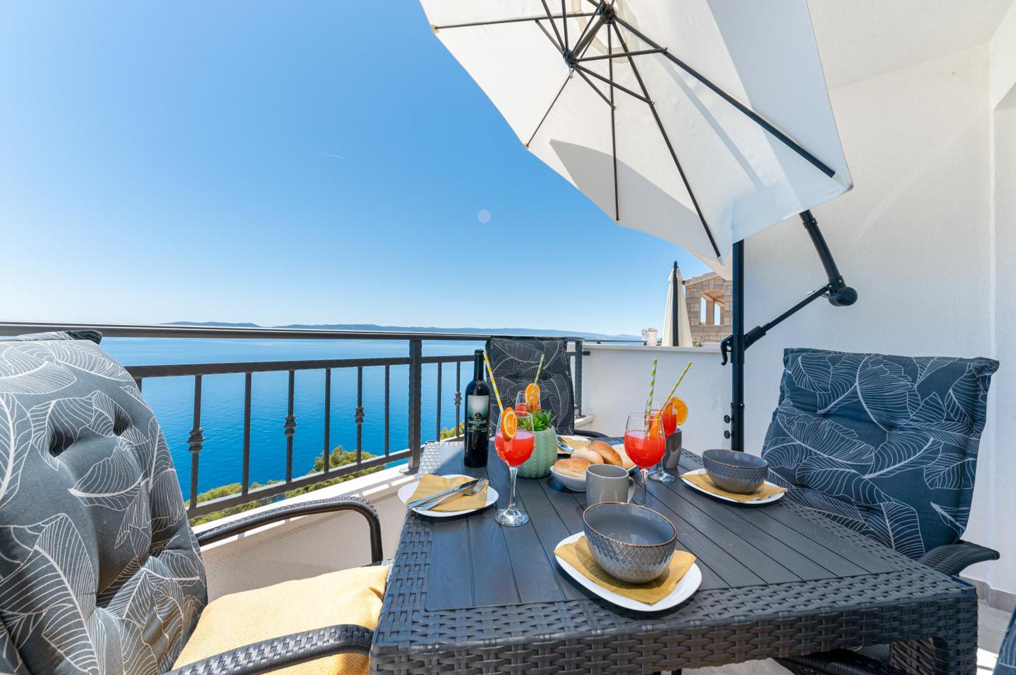 Seaview Apartments Nives 브렐라 객실 사진