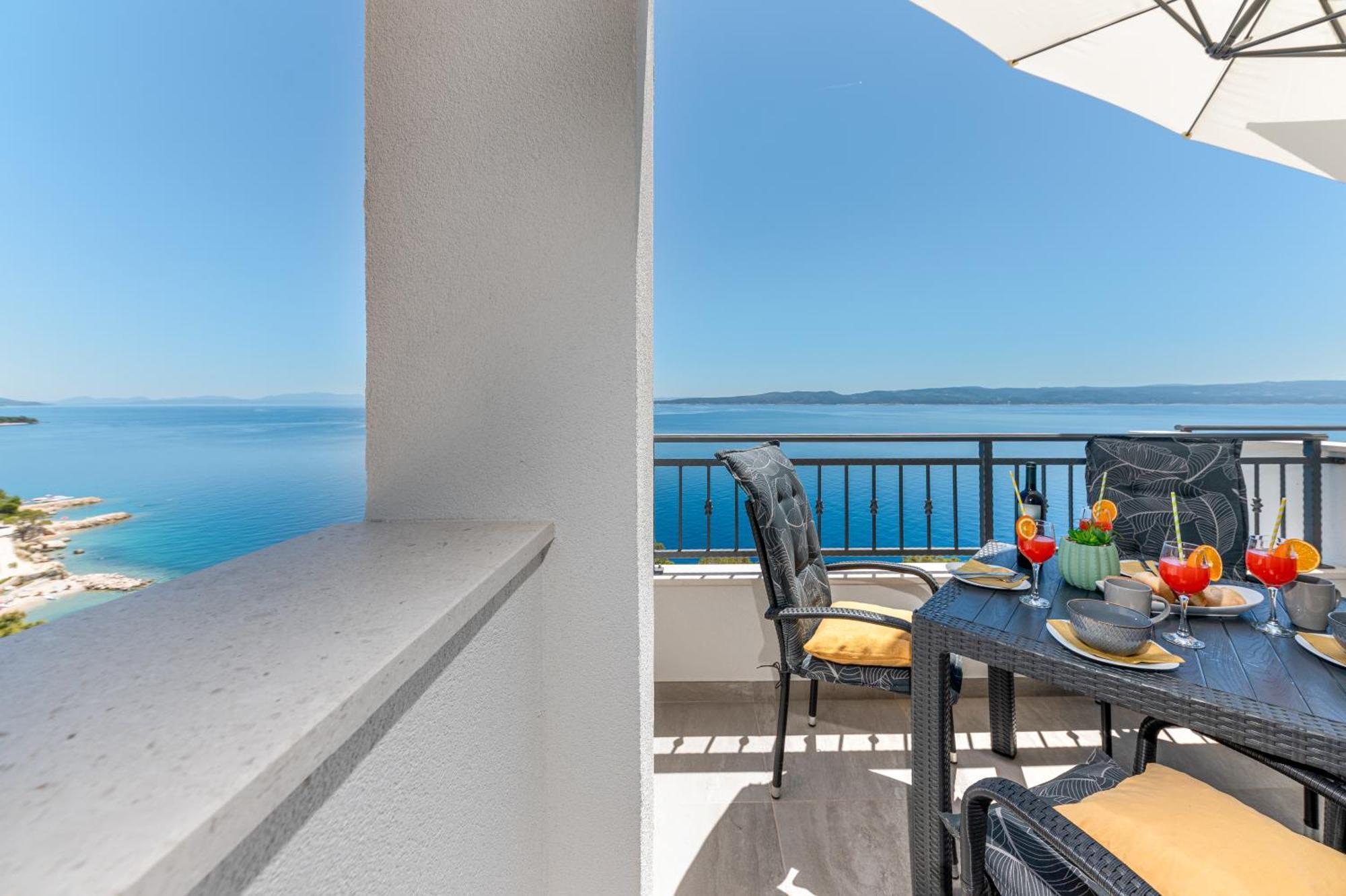 Seaview Apartments Nives 브렐라 객실 사진
