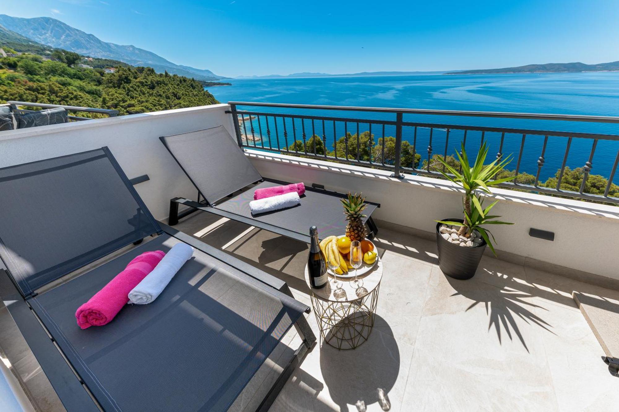 Seaview Apartments Nives 브렐라 객실 사진