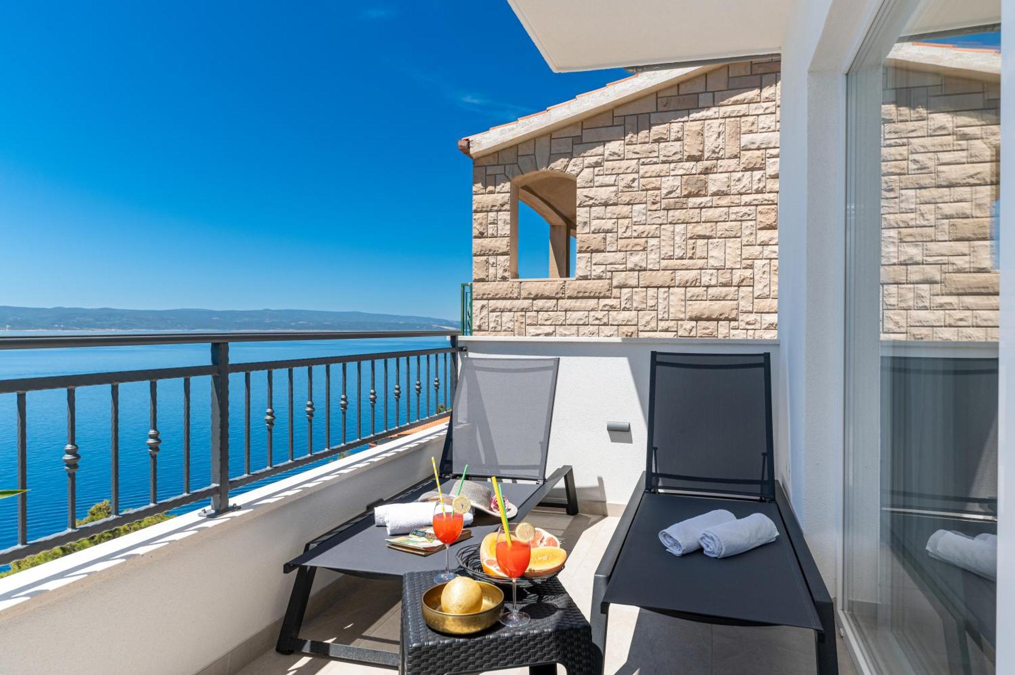 Seaview Apartments Nives 브렐라 객실 사진